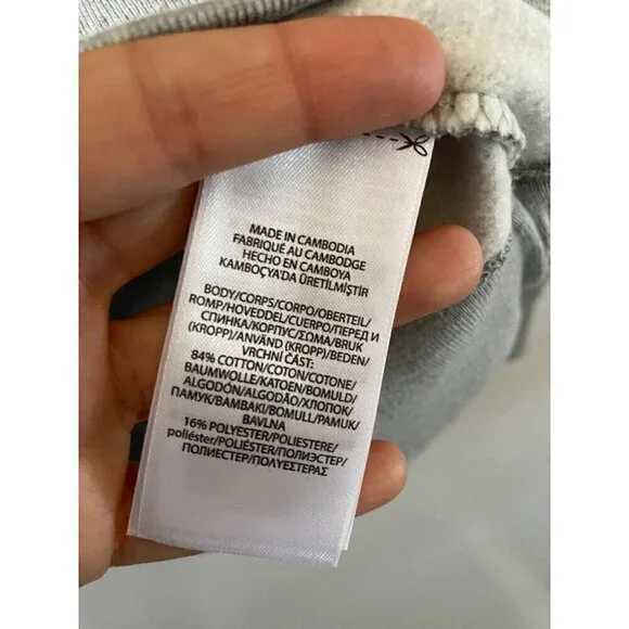 Polo Ralph Lauren Christmas Tree Bear Sweatshirt Medium 10-12 Gray Ships Today! - Picture 2 of 8